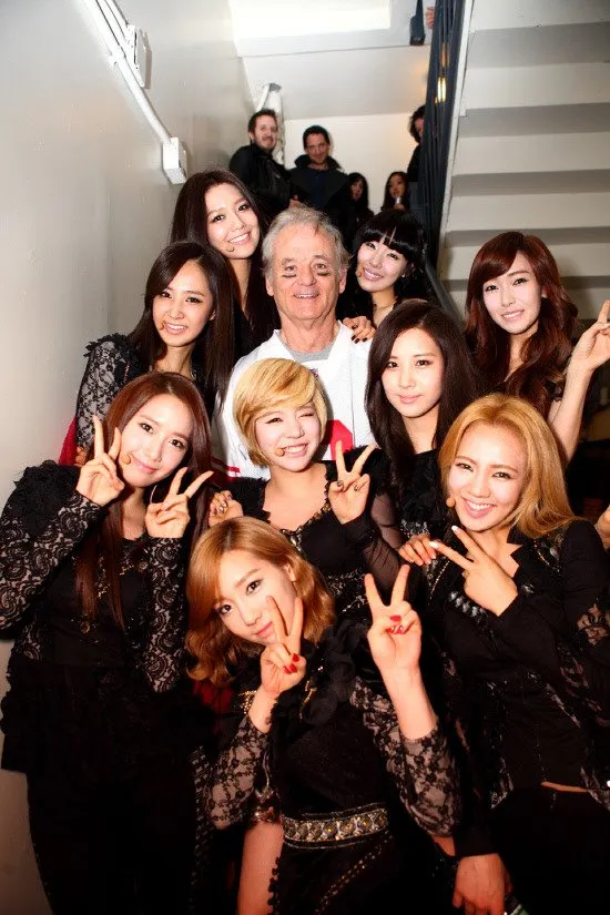 SNSD with Bill Murray